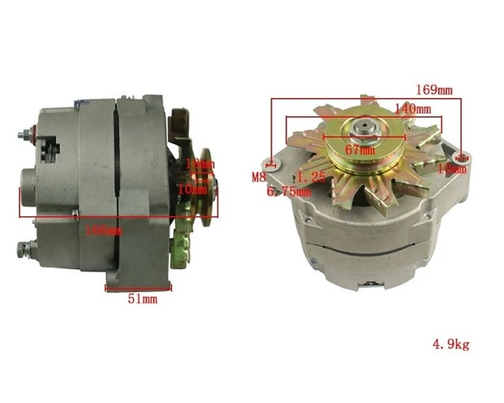 Forklift 1358911 Alternator& Generator For Hyster. GM3.0L best