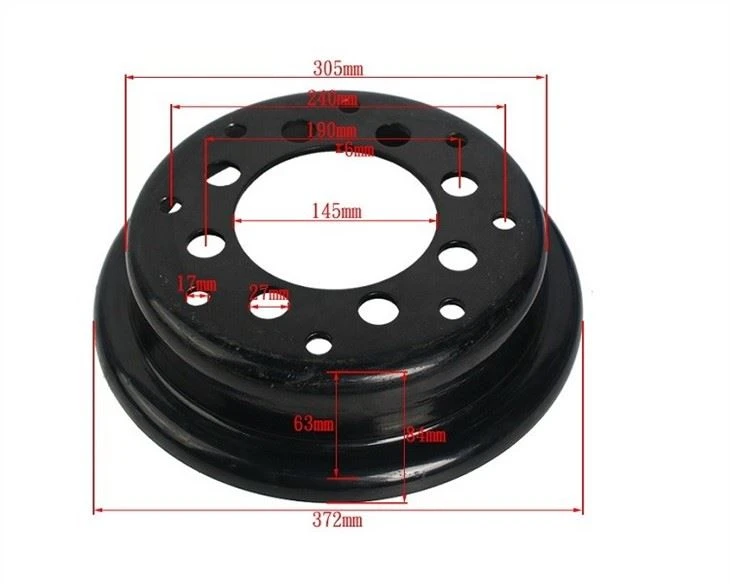 44409-20541-71 Forklift Spare Parts Split Tire Wheel Rim 700*12/145-190